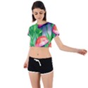 A Forest Fantasy Tie Back Short Sleeve Crop Tee View1