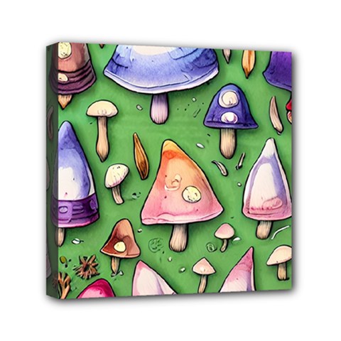 A Forest Core Farm Tale Mini Canvas 6  X 6  (stretched) by GardenOfOphir