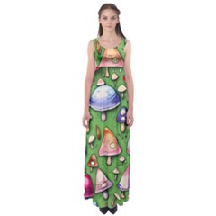 A Forest Core Farm Tale Empire Waist Maxi Dress by GardenOfOphir