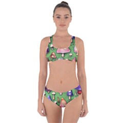 A Forest Core Farm Tale Criss Cross Bikini Set by GardenOfOphir