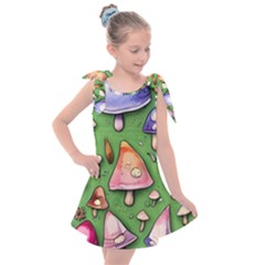 A Forest Core Farm Tale Kids  Tie Up Tunic Dress by GardenOfOphir