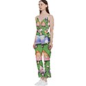 A Forest Core Farm Tale V-Neck Spaghetti Strap Tie Front Jumpsuit View2