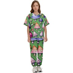 A Forest Core Farm Tale Kids  Tee And Pants Sports Set by GardenOfOphir