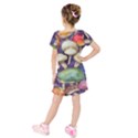 A Fantasy Kids  Short Sleeve Velvet Dress View2