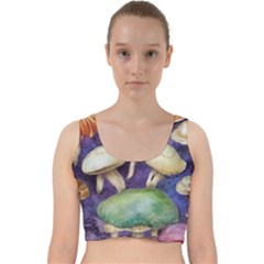 A Fantasy Velvet Racer Back Crop Top by GardenOfOphir