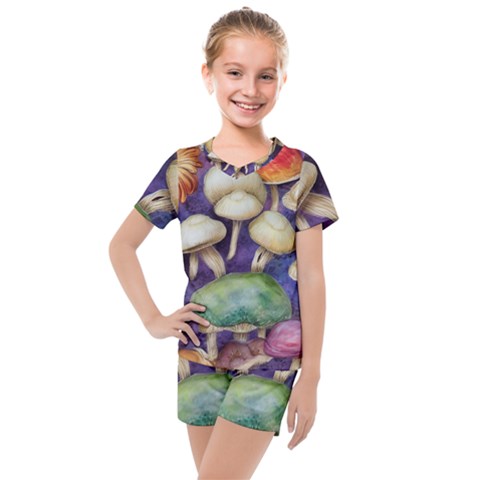 A Fantasy Kids  Mesh Tee And Shorts Set by GardenOfOphir