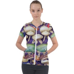 A Fantasy Short Sleeve Zip Up Jacket by GardenOfOphir