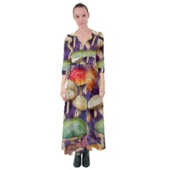 A Fantasy Button Up Maxi Dress by GardenOfOphir