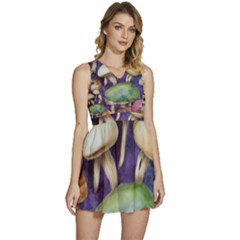 A Fantasy Sleeveless High Waist Mini Dress by GardenOfOphir