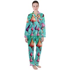 A Fantasy Women s Long Sleeve Satin Pajamas Set	 by GardenOfOphir