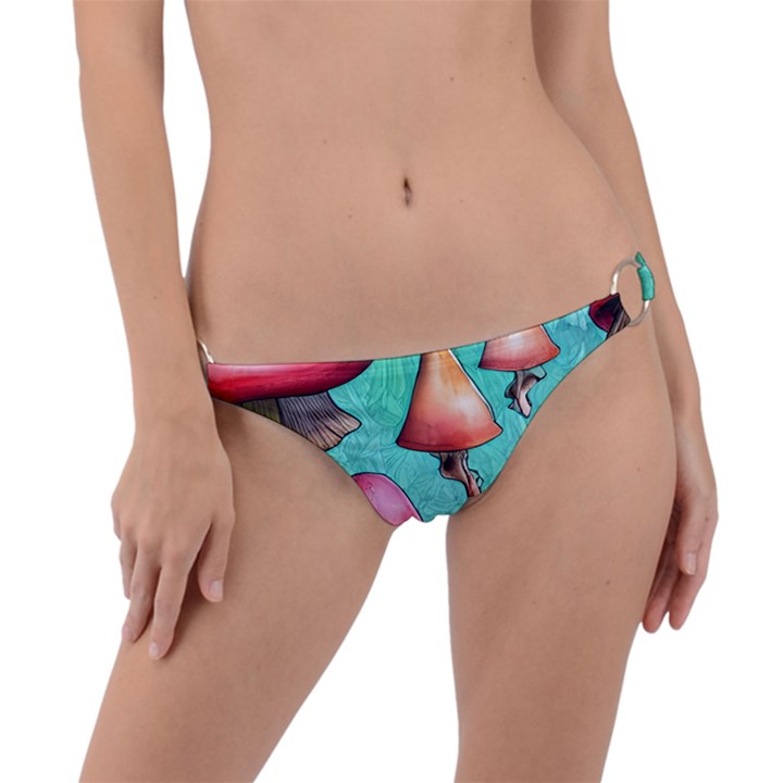 A Fantasy Ring Detail Bikini Bottoms