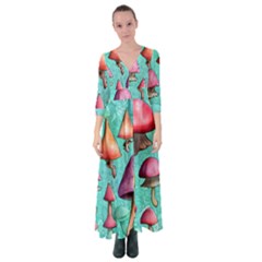 A Fantasy Button Up Maxi Dress by GardenOfOphir