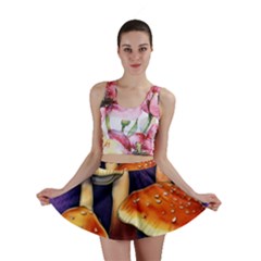 Nature s Woodsy Mushrooms Mini Skirt by GardenOfOphir