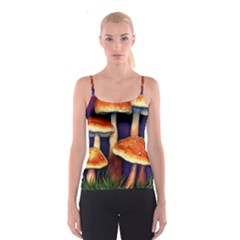 Nature s Woodsy Mushrooms Spaghetti Strap Top by GardenOfOphir