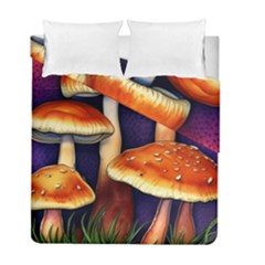 Nature s Woodsy Mushrooms Duvet Cover Double Side (full/ Double Size) by GardenOfOphir