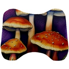 Nature s Woodsy Mushrooms Head Support Cushion by GardenOfOphir