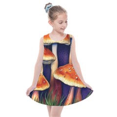 Nature s Woodsy Mushrooms Kids  Summer Dress by GardenOfOphir