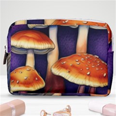 Nature s Woodsy Mushrooms Make Up Pouch (medium) by GardenOfOphir