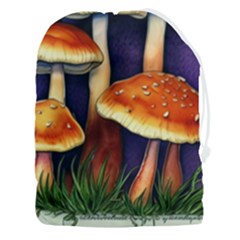 Nature s Woodsy Mushrooms Drawstring Pouch (3xl) by GardenOfOphir