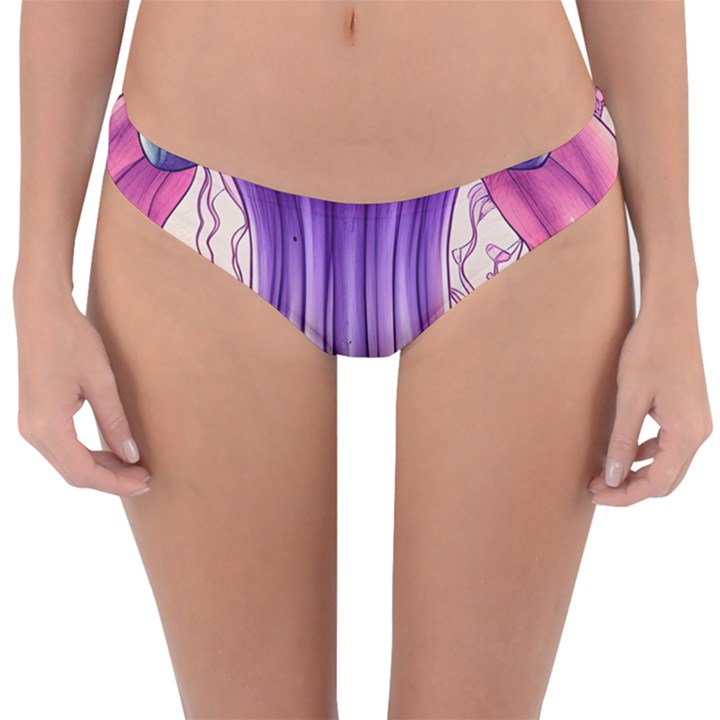 Foresty Mushrooms Reversible Hipster Bikini Bottoms