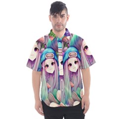 Fantasy Mushrooms Men s Short Sleeve Shirt