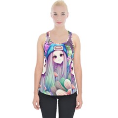 Fantasy Mushrooms Piece Up Tank Top by GardenOfOphir