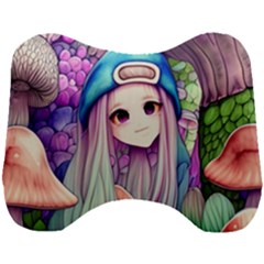 Fantasy Mushrooms Head Support Cushion by GardenOfOphir