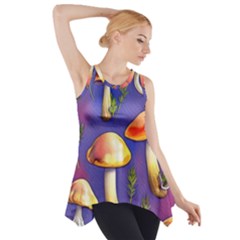 Farmcore Mushrooms Side Drop Tank Tunic by GardenOfOphir