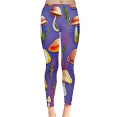 Farmcore Mushrooms Inside Out Leggings by GardenOfOphir