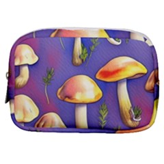 Farmcore Mushrooms Make Up Pouch (small) by GardenOfOphir