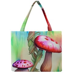 Warm Mushroom Forest Mini Tote Bag by GardenOfOphir