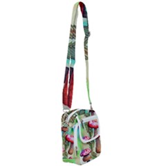 Warm Mushroom Forest Shoulder Strap Belt Bag by GardenOfOphir