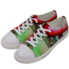 Warm Mushroom Forest Women s Low Top Canvas Sneakers by GardenOfOphir