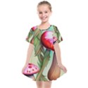 Warm Mushroom Forest Kids  Smock Dress View1