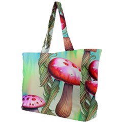 Warm Mushroom Forest Simple Shoulder Bag by GardenOfOphir