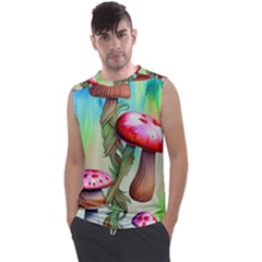 Warm Mushroom Forest Men s Regular Tank Top by GardenOfOphir