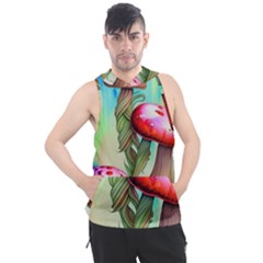 Warm Mushroom Forest Men s Sleeveless Hoodie by GardenOfOphir