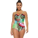 Warm Mushroom Forest Retro Full Coverage Swimsuit View1