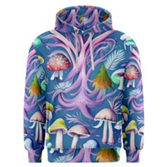 Mushroom Forest Nature Fairy Boho Men s Overhead Hoodie