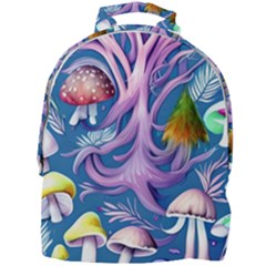 Mushroom Forest Nature Fairy Boho Mini Full Print Backpack by GardenOfOphir