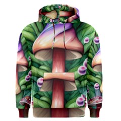 Tiny Mushroom Forest Antique Men s Core Hoodie by GardenOfOphir