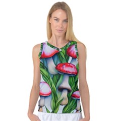 Woods Mushroom Forest Academia Core Women s Basketball Tank Top by GardenOfOphir