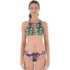 Woods Mushroom Forest Academia Core Perfectly Cut Out Bikini Set by GardenOfOphir