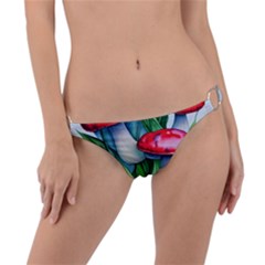 Woods Mushroom Forest Academia Core Ring Detail Bikini Bottoms by GardenOfOphir