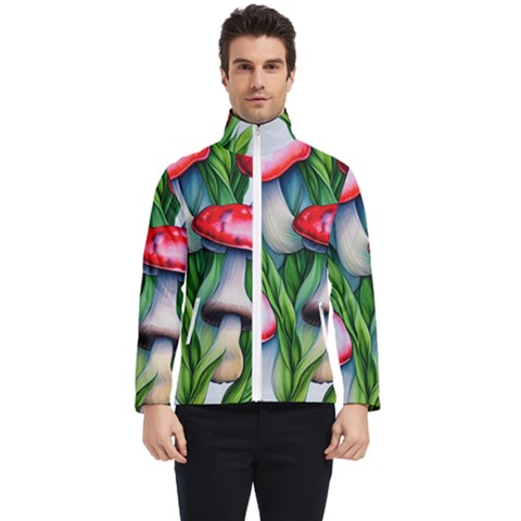 Woods Mushroom Forest Academia Core Men s Bomber Jacket by GardenOfOphir