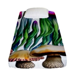 Cozy Mushroom Forest Historical Boho Fitted Sheet (single Size) by GardenOfOphir