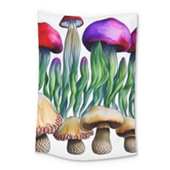 Cozy Mushroom Forest Historical Boho Small Tapestry by GardenOfOphir