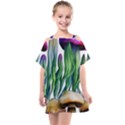 Cozy Mushroom Forest Historical Boho Kids  One Piece Chiffon Dress View1