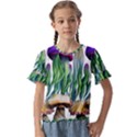 Cozy Mushroom Forest Historical Boho Kids  Cuff Sleeve Scrunch Bottom Tee View1