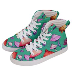 Goblin Mushroom Forest Boho Witchy Women s Hi-top Skate Sneakers